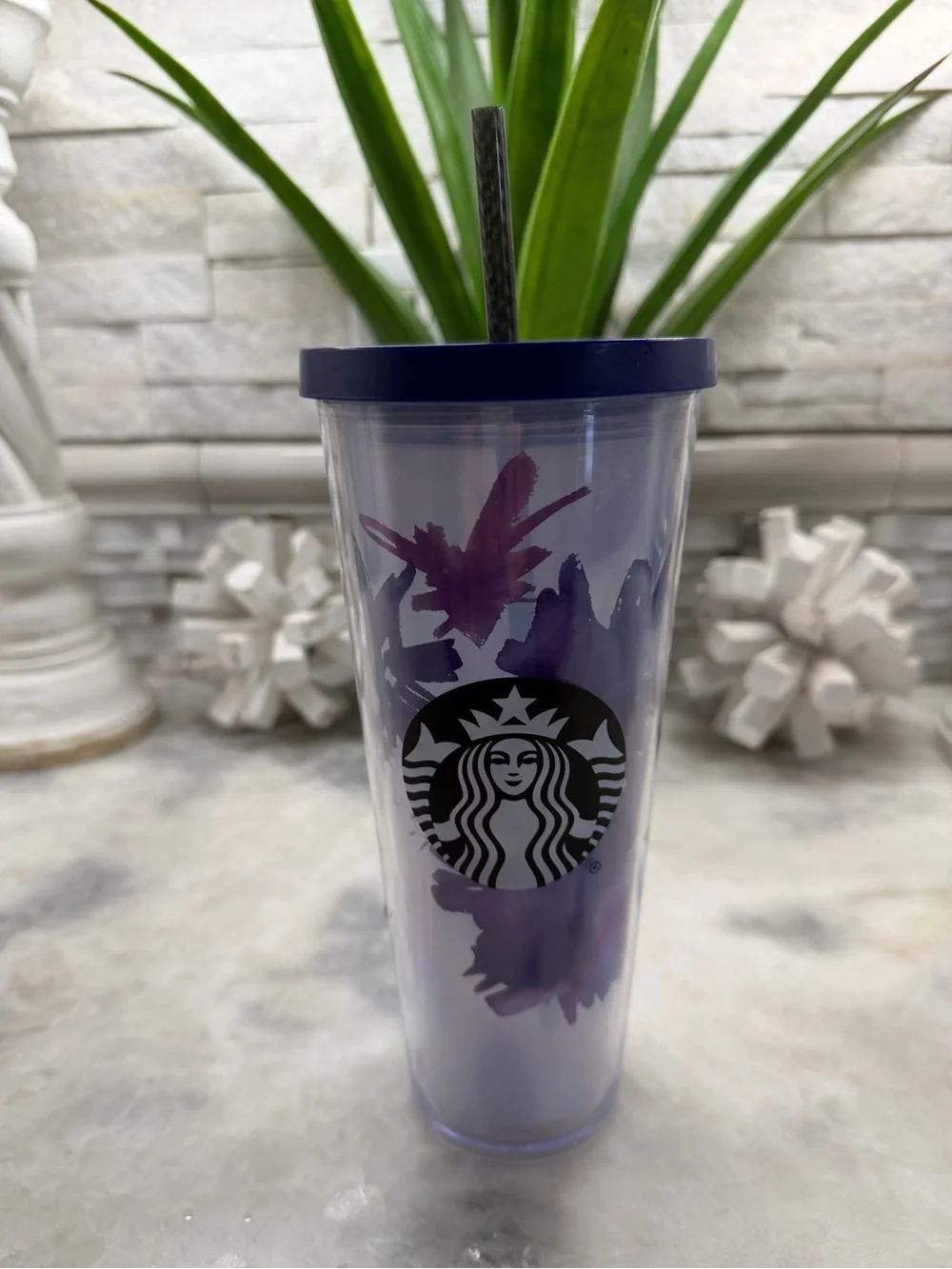 Starbucks Tumblers in Teal, Purple, hot Pink, Aqua blue - Set of 4